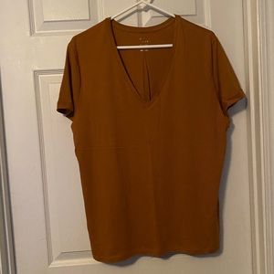 Orange XL V-Neck T-Shirt